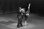 New York City Ballet production of "Union Jack" with Patricia McBride and Mikhail Baryshnikov, choreography by George Balanchine (New York)