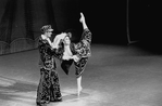 New York City Ballet production of "Union Jack" with Patricia McBride and Mikhail Baryshnikov, choreography by George Balanchine (New York)