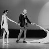 New York City Ballet production of "Apollo"; George Balanchine rehearses with Patricia McBride and Jean-Pierre Frohlich, choreography by George Balanchine (New York)