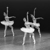 New York City Ballet production of "Symphony in C" with Maria Calegari (L) and Sandra Jennings (Center), choreography by George Balanchine (New York)