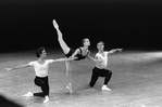 New York City Ballet production of "Agon" with Victor Castelli, Karin von Aroldingen and Tracy Bennett, choreography by George Balanchine (New York)