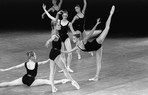 New York City Ballet production of "Agon" with Karin von Aroldingen and Suzanne Farrell, choreography by George Balanchine (New York)