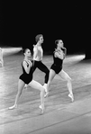 New York City Ballet production of "Agon" with Suzanne Farrell, Karin von Aroldingen and Bart Cook, choreography by George Balanchine (New York)