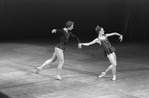 New York City Ballet production of "Jewels" (Rubies) with Heather Watts and Bart Cook, choreography by George Balanchine (New York)
