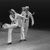 New York City Ballet production of "Fancy Free" with Mikhail Baryshnikov, Delia Peters and Joseph Duell, choreography by Jerome Robbins (New York)