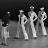 New York City Ballet production of "Fancy Free" with Douglas Hay, Christopher Fleming and Joseph Duell, choreography by Jerome Robbins (New York)