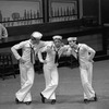 New York City Ballet production of "Fancy Free" with Peter Martins, Bart Cook and Jean-Pierre Frohlich, choreography by Jerome Robbins (New York)