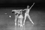 New York City Ballet production of "Apollo", Peter Martins with Kyra Nichols, Karin von Aroldingen and Heather Watts, choreography by George Balanchine (New York)