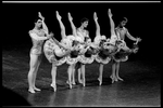 New York City Ballet production of "Divertimento No. 15" with Gerard Ebitz, Ib Andersen, Christopher d'Amboise and Elyse Borne, Maria Calegari, Merrill Ashley, Suzanne Farrell and Lourdes Lopez, choreography by George Balanchine (New York)