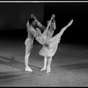 Kyra Nichols with Peter Frame and Victor Castelli in the New York City Ballet production of Balanchine's "Tschaikovsky Piano Concerto No. 2"