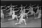 Heather Watts (center) in the New York City Ballet production of Balanchine's "Tschaikovsky Piano Concerto No. 2"