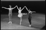 New York City Ballet production of "The Goldberg Variations" with Peter Frame, Judith Fugate and Jean-Pierre Frohlich, choreography by Jerome Robbins (New York)