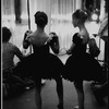 New York City Ballet production of "Mozartiana" with young School of American Ballet students waiting in the wings, choreography by George Balanchine (New York)