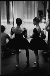New York City Ballet production of "Mozartiana" with young School of American Ballet students waiting in the wings, choreography by George Balanchine (New York)