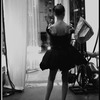 New York City Ballet production of "Mozartiana" with dancer waiting in the wings, choreography by George Balanchine (New York)