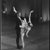 Sean Lavery and Kyra Nichols in the New York City Ballet production of Jacques d'Amboise's "Tschaikovsky Suite No. 2"