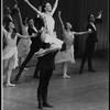 Sean Lavery and Kyra Nichols in the New York City Ballet production of Jacques d'Amboise's "Tschaikovsky Suite No. 2"