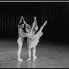 Paul Sackett, Lourdes Lopez, and Tracy Bennett in the New York City Ballet production of Balanchine's "Tschaikovsky Piano Concerto No. 2"