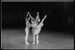 Paul Sackett, Lourdes Lopez, and Tracy Bennett in the New York City Ballet production of Balanchine's "Tschaikovsky Piano Concerto No. 2"