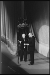 New York City Ballet Stravinsky Festival in June 1982, George Balanchine and Lincoln Kirstein drink a toast to Stravinsky (New York)