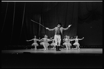 New York City Ballet production of "Circus Polka" with Jerome Robbins as ringmaster and the students from the School of American Ballet, choreography by Jerome Robbins (New York)