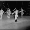 New York City Ballet production of "Circus Polka" with Jerome Robbins as ringmaster and the students from the School of American Ballet, choreography by Jerome Robbins (New York)