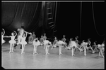 New York City Ballet production of "Circus Polka" with Jerome Robbins as ringmaster and the students from the School of American Ballet, choreography by Jerome Robbins (New York)