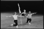 New York City Ballet production of "Agon" with Peter Frame, Maria Calegari and Tracy Bennett, choreography by George Balanchine (New York)