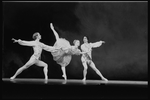 New York City Ballet production of "Rossini Quartets" with Peter Frame, Judith Fugate and Jean-Pierre Frohlich, choreography by Peter Martins (New York)