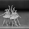 New York City Ballet production of "Divertimento No. 15" with Maria Calegari, Heather Watts, Merrill Ashley, Elyse Borne and Stephanie Saland, choreography by George Balanchine (New York)