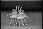 New York City Ballet production of "Divertimento No. 15" with Maria Calegari, Heather Watts, Merrill Ashley, Elyse Borne and Stephanie Saland, choreography by George Balanchine (New York)