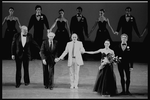New York City Ballet production of "I'm Old Fashioned"; conductor Robert Irving takes a bow with composer Morton Gould, Jerome Robbins, Kyra Nichols and Sean Lavery, choreography by Jerome Robbins (New York)