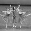 Lauren Hauser, Laurence Matthews, and Elyse Borne in the York City Ballet production of Balanchine's "Donizetti Variations"