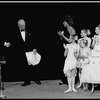 New York City Ballet tribute to Lincoln Kirstein on his 80th Birthday with Lincoln Kirstein (2R), Bess Myerson (C) and children from the School of American Ballet (New York)