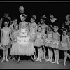 New York City Ballet tribute to Lincoln Kirstein on his 80th Birthday with Lincoln Kirstein (rear center), Bess Myerson (L) & Ann Bass (R), children from the School of American Ballet (New York)