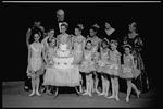 New York City Ballet tribute to Lincoln Kirstein on his 80th Birthday with Lincoln Kirstein (rear center), Bess Myerson (L) & Ann Bass (R), children from the School of American Ballet (New York)