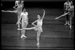 New York City Ballet production of "Square Dance" with Kyra Nichols and Christopher d'Amboise, choreography by George Balanchine (New York)