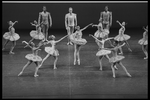 New York City Ballet production of "Divertimento No. 15" with Lauren Hauser, Darci Kistler, Merrill Ashley, Maria Calegari, Stephanie Saland, Peter Frame, Adam Luders and Victor Castelli, choreography by George Balanchine (New York)