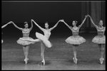 Merrill Ashley (center) in the New York City Ballet production of Balanchine's "Tschaikovsky Suite No. 3"