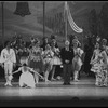 New York City Ballet production of "Coppelia", Patricia McBride and Helgi Tomasson take a bow with conductor Robert Irving, George Balanchine and Alexandra Danilova, choreography by George Balanchine and Alexandra Danilova after Marius Petipa (Saratoga)