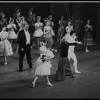 New York City Ballet production of "Coppelia" conductor Robert Irving takes a bow with Patricia McBride, Alexandra Danilova and Helgi Tomasson, choreography by George Balanchine and Alexandra Danilova after Marius Petipa (New York)