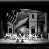 New York City Ballet production of "Don Quixote" showing a scene in the plaza, choreography by George Balanchine (New York)