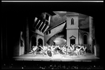 New York City Ballet production of "Don Quixote" showing a scene in the plaza, choreography by George Balanchine (New York)
