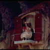 New York City Ballet production of "Coppelia"; scene from Act I with doll on Dr Coppelius' balcony, choreography by George Balanchine and Alexandra Danilova after Marius Petipa (Saratoga)