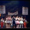 New York City Ballet production of "Coppelia"; scene from Act I with Michael Arshansky and Patricia McBride as Swanilda, choreography by George Balanchine and Alexandra Danilova after Marius Petipa (Saratoga)