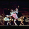 New York City Ballet production of "Coppelia"; scene from Act I with Patricia McBride as Swanilda and Helgi Tomasson as Franz, choreography by George Balanchine and Alexandra Danilova after Marius Petipa (Saratoga)