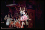 New York City Ballet production of "Coppelia"; scene from Act I with Patricia McBride as Swanilda and Helgi Tomasson as Franz, choreography by George Balanchine and Alexandra Danilova after Marius Petipa (Saratoga)