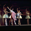 New York City Ballet production of "Coppelia"; scene from Act I with Patricia McBride as Swanilda and Helgi Tomasson as Franz, choreography by George Balanchine and Alexandra Danilova after Marius Petipa (Saratoga)