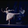 New York City Ballet production of "Coppelia"; scene from Act 2 with Patricia McBride as the doll Coppelia and Shaun O'Brien as Dr. Coppelius, choreography by George Balanchine and Alexandra Danilova after Marius Petipa (Saratoga)