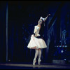 New York City Ballet production of "Coppelia"; scene from Act 2 with Patricia McBride as the doll Coppelia, choreography by George Balanchine and Alexandra Danilova after Marius Petipa (Saratoga)